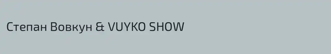 Степан Вовкун & VUYKO SHOW
